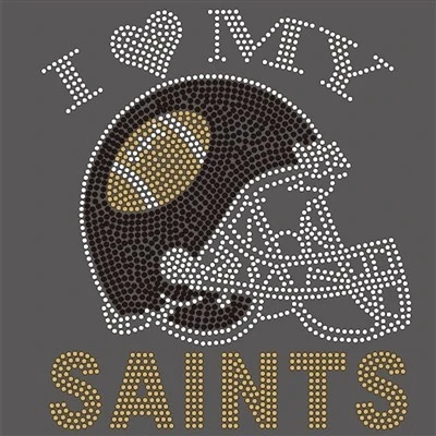 New Orleans Saints Rhinestone -siirto